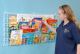 Horizontal Wall Bookrack - 53 x 112 x 7cm